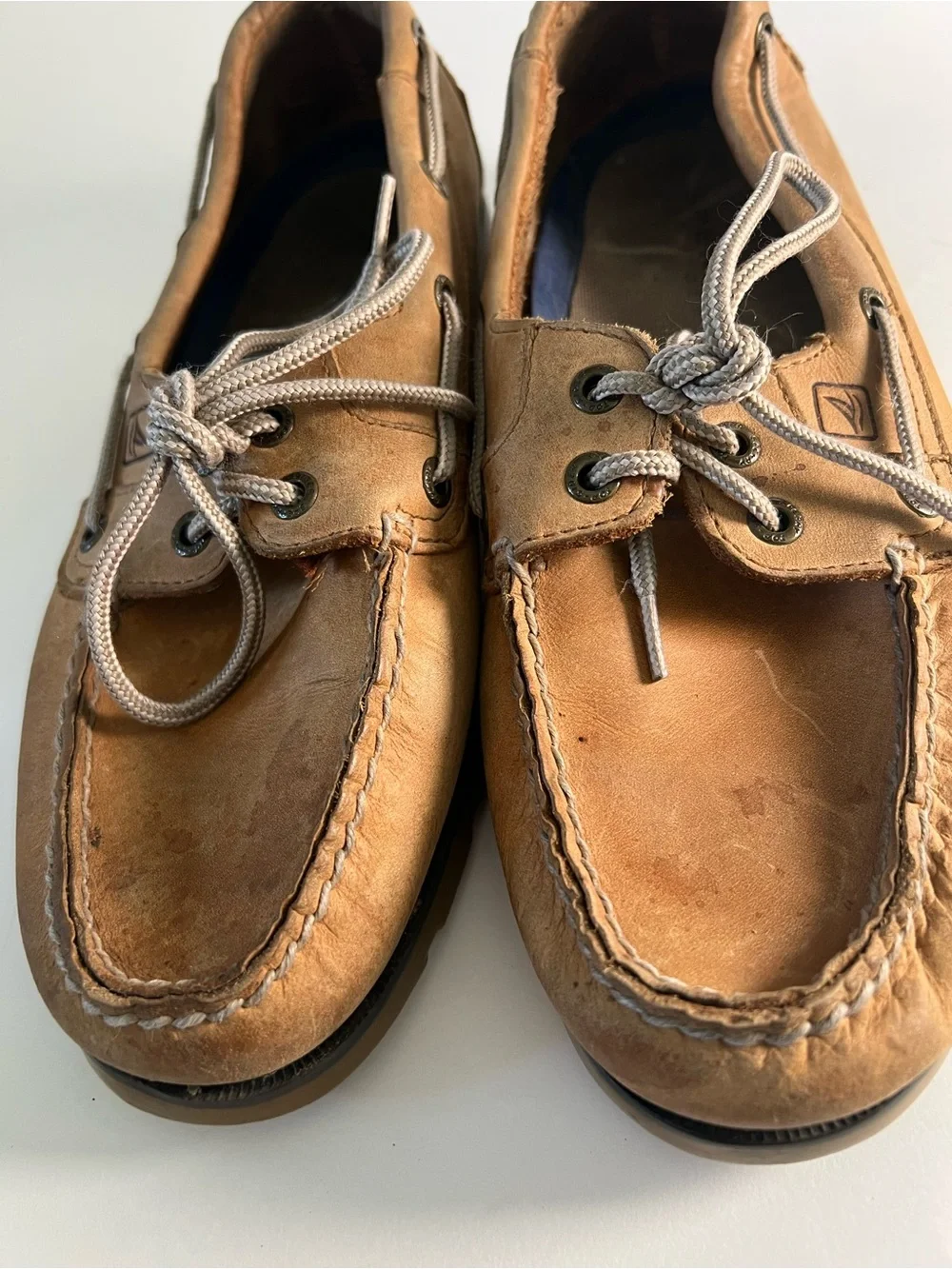 Sperry Authentic Leather Boat Shoe Size 8